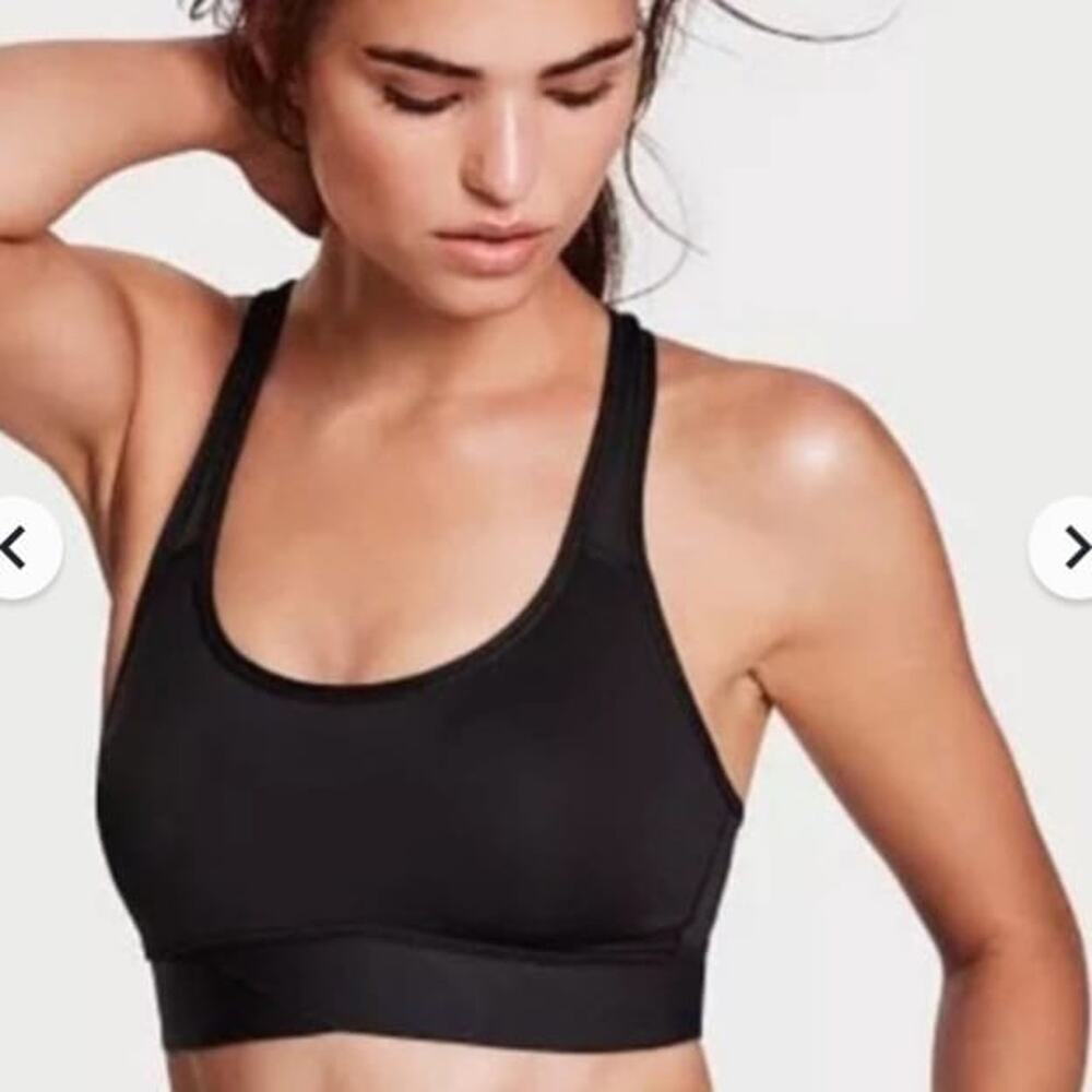 Victoria's Secret Black Racerback Sports Bra